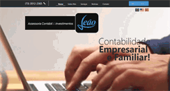 Desktop Screenshot of leaocontabil.net